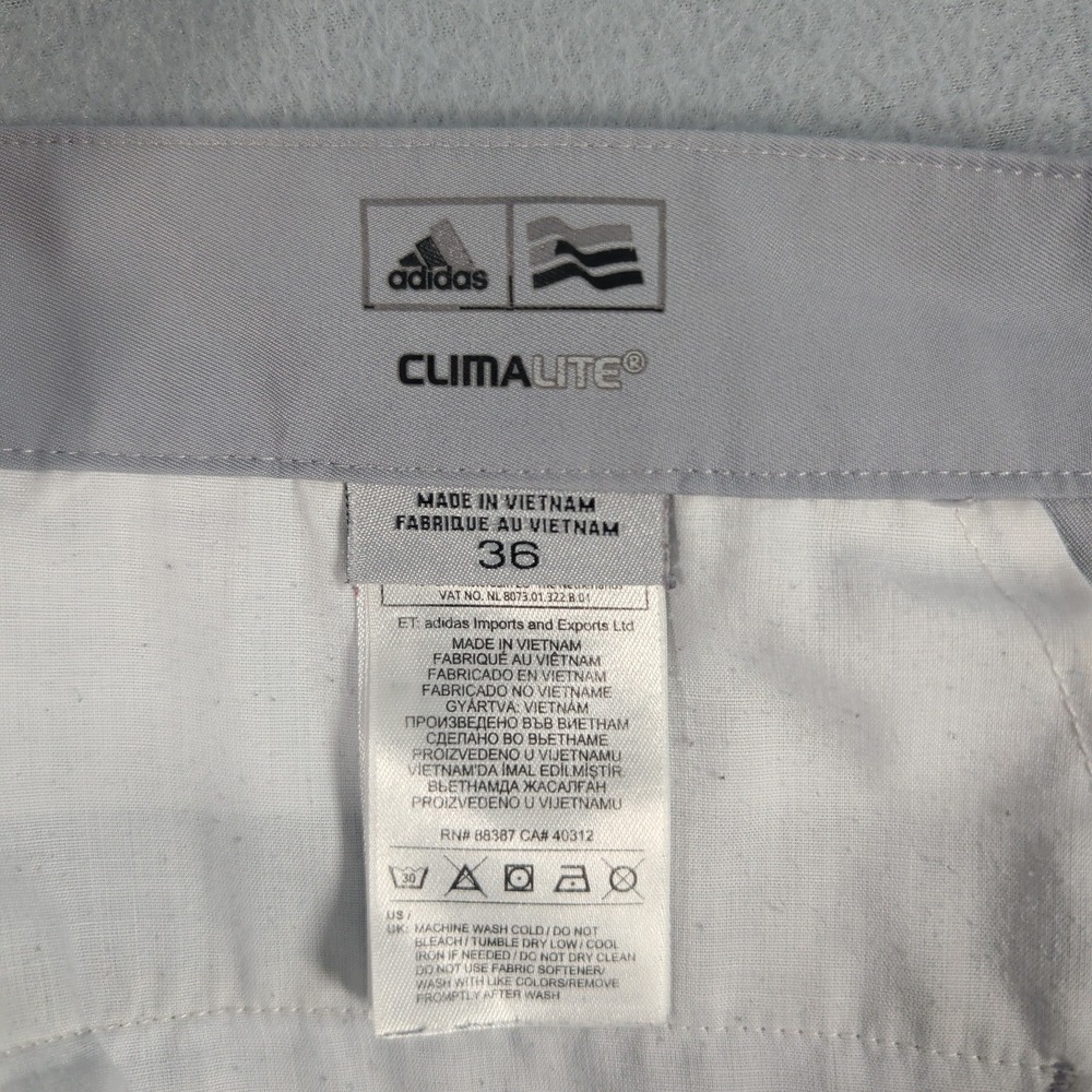 Adidas Shorts Mens 36 Gray Climalite Golf Performance Athletic Activewear - Picture 11 of 15